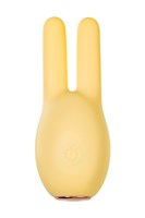 Желтый клиторальный стимулятор с ушками Mr. Bunny - фото 1376596