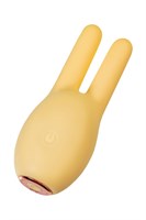 Желтый клиторальный стимулятор с ушками Mr. Bunny - фото 1376600