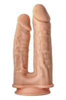 Телесный анально-вагинальный фаллоимитатор Double Penetrator - 19,5 см. - фото 1376781