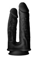 Черный анально-вагинальный фаллоимитатор Double Penetrator - 19,5 см. - фото 1376790