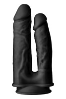 Черный анально-вагинальный фаллоимитатор Double Penetrator - 19,5 см. - фото 1376793