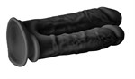 Черный анально-вагинальный фаллоимитатор Double Penetrator - 19,5 см. - фото 1376794