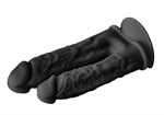 Черный анально-вагинальный фаллоимитатор Double Penetrator - 19,5 см. - фото 1376795