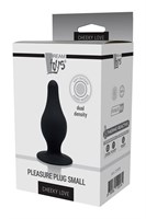 Черный анальный стимулятор DUAL DENSITY PLEASURE PLUG S - 7,2 см. - фото 1376815