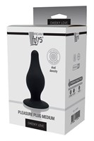 Черный анальный стимулятор DUAL DENSITY PLEASURE PLUG M - 9,3 см. - фото 1376817