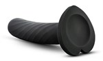 Черный анальный фаллоимитатор Twist Large - 17,78 см. - фото 1377074