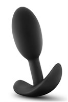 Черный анальный стимулятор Vibra Slim Plug Small - 8,8 см. - фото 1377079