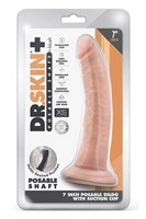Телесный фаллоимитатор-реалистик 7 Inch Posable Dildo - 19 см. 311766