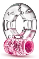 Розовое эрекционное виброкольцо Arouser Vibrating C-Ring 311771 - фото 581981