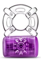 Фиолетовое эрекционное виброкольцо One Night Stand Vibrating C-Ring - фото 1377191