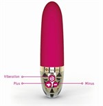 Ярко-розовый водонепроницаемый вибратор Sleak Freak - 14,5 см. - фото 1377362