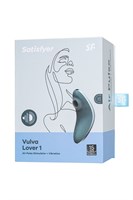 Синий вакуум-волновой вибростимулятор клитора Satisfyer Vulva Lover 1 - фото 1377404