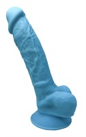 Голубой фаллоимитатор Model 1 - 17,6 см. - фото 479820