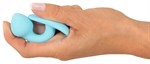 Голубая анальная втулка Mini Butt Plug - 7,1 см. - фото 1377918