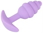 Фиолетовая анальная втулка Mini Butt Plug - 7,5 см. - фото 1377923