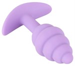 Фиолетовая анальная втулка Mini Butt Plug - 7,5 см. - фото 1377924