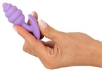 Фиолетовая анальная втулка Mini Butt Plug - 7,5 см. - фото 1377926