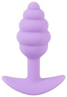 Фиолетовая анальная втулка Mini Butt Plug - 7,5 см. - фото 480065