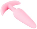 Розовая анальная втулка Mini Butt Plug - 8,4 см. - фото 1377933
