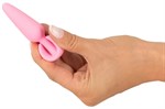 Розовая анальная втулка Mini Butt Plug - 8,4 см. - фото 1377934