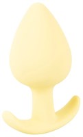 Жёлтая анальная втулка Mini Butt Plug - 6 см. - фото 1378032
