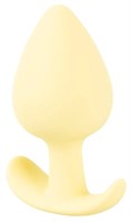 Жёлтая анальная втулка Mini Butt Plug - 6 см. - фото 1378033