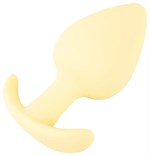 Жёлтая анальная втулка Mini Butt Plug - 6 см. - фото 1378034