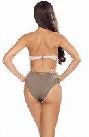 Раздельный купальник-бандо: лиф со съемной бретелью и плавки 314941