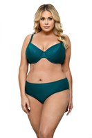 Раздельный купальник plus size с блестящими деталями на лифе 315380 - фото 669076