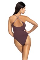 Совместный купальник с перекрещивающимися на спине бретелями-косами 315765