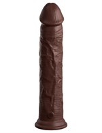 Коричневый фаллоимитатор-реалистик 11  Silicone Dual Density Cock - 29,5 см. 316207 - фото 622525