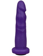 Фиолетовая реалистичная насадка-плаг - 16,2 см. - фото 1378339