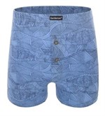 Хлопковые трусы-боксеры свободного кроя с фантазийным принтом 317657