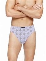 Мужские трусы-слип с ромбовидным узором - 2 шт. 317732