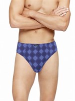 Мужские трусы-слип с ромбовидным узором - 2 шт. 317732