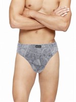 Набор из 2 трусов-слипов с рисунком - серых и голубых 318150