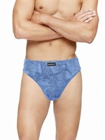 Набор из 2 трусов-слипов с рисунком - серых и голубых 318150