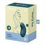 Синий вакуум-волновой вибростимулятор Vulva Lover 2 - фото 1378589