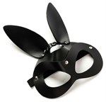 Черная маска  Зайка  с длинными ушками - фото 480817