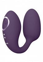 Фиолетовое виброяйцо с дополнительной клиторальной стимуляцией Aika - фото 1378935