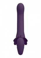 Фиолетовый женский безремневой вибрострапон Satu - 23 см. - фото 1378954