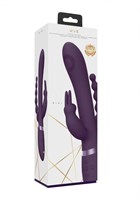 Фиолетовый анально-вагинальный вибромассажер Rini - 22,3 см. - фото 1379004