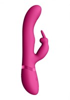 Розовый вибромассажер May Pulse-Wave   C-spot   G-Spot Rabbit - 22 см. - фото 1379030