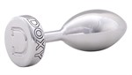 Серебристая анальная втулка Doxy Smooth Butt Plug - 10,5 см. 321622 - фото 77698