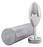 Серебристая анальная втулка Doxy Smooth Butt Plug - 10,5 см. 321622 - фото 77700