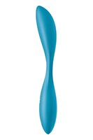 Синий гибкий вибратор Satisfyer G-Spot Flex 1 - 19,5 см. - фото 1379042