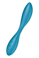 Синий гибкий вибратор Satisfyer G-Spot Flex 1 - 19,5 см. - фото 1379040