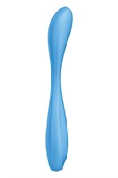 Голубой гибкий вибромассажер Satisfyer G-Spot Flex 4+ - 19 см. - фото 1379073