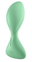 Зеленая анальная втулка с вибрацией Satisfyer Trendsetter - фото 481178