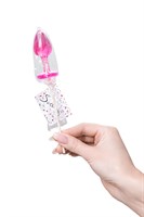 Розовый леденец  в форме анальной втулки со вкусом айриш крим - 29 гр. 322065